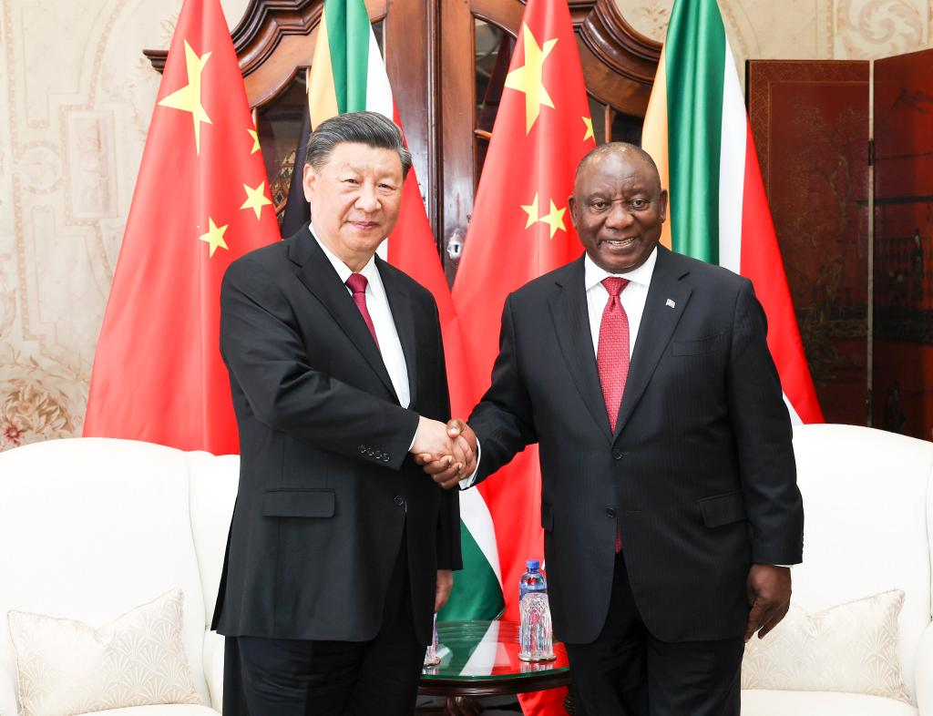 President Xi held talks with South African President.JPG
