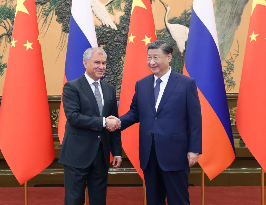 Xi meets whith CHairman of Russian State Duma.JPG